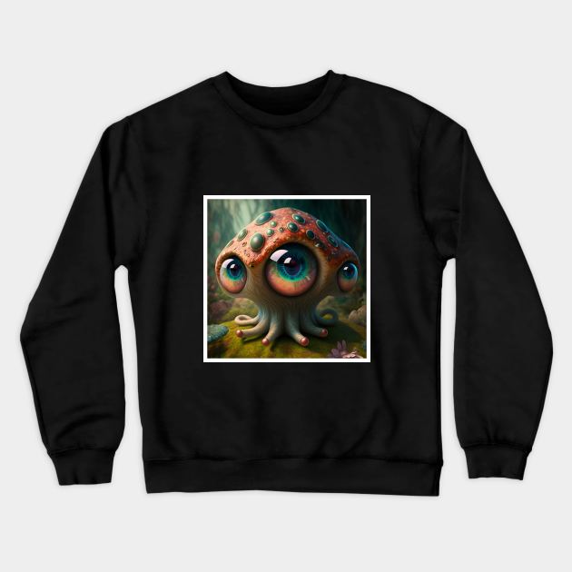 Mighty Mushroom King Crewneck Sweatshirt by myepicass